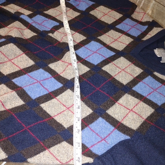 Good Pre-owned Condition Size Large100% Cashmere Argyle Pattern - Picture 5 of 8